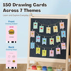 RIVGOT Drawing Robot for Kids with 150 Cards, Voice Interactive Educational Drawing Machine, Montessori Painting Learning Toys for 3 4 5 6 7 8 Year Old Boys Girls Birthday Party - Image 4