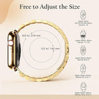 TiMOVO Metal Band Compatible with Apple Watch 46mm (Series 11/10) 49mm 45mm 44mm 42mm for Women (2025), Dressy Replacement Strap for Utrla 3/2/1, iWatch SE 3/2/1, Series 9/8/7/6/5/4/3/2/1, Gold - Image 5