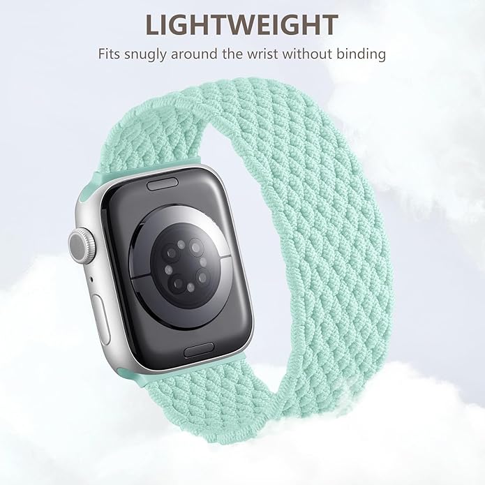 Zedoli Braided Solo Loop Bands Compatible with Apple Watch Band 38mm 40mm 41mm 42mm 44mm 45mm 46mm 49mm Women Men, Stretchy Nylon Sport Elastic Strap for iWatch Series 11 10 9 8 7 6 5 4 3 2 1 SE Ultra - Image 3