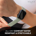 Solace Bands Imperium Adapt Wide Adjustable Nylon Braided Watch Band - Compatible with All Apple Watches - Solace Apple Watch Bands for Women & Men - Smart Watches Band Series 11-1, Ultra, SE - Image 4