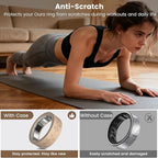 4 Pack Ultra-Thin Ring Covers Compatible with Oura Ring Gen 4/4 Ceramic/Oura Gen 3 Cover, Cute Fancy Floral Engraved Anti-Scratch Silicone Smart Rings Protector Accessories for Women - Image 5
