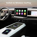 HVMLAK AIR360 Wireless CarPlay Adapter for iPhone, Bluetooth 5.4, WiFi 6.0, Metal Shell, Plug and Play, No Delay, Stable Connection, Fit for Cars with Built-in Wired CarPlay - Image 2