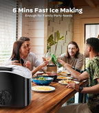 Silonn Nugget Ice Maker Countertop - 33lbs/24H, Pebble Ice Maker Machine with Self-Cleaning Function, Portable Ice Makers for Home Kitchen Office - Image 5