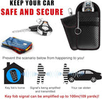 povtii Faraday Pouch for Car Key, RFID Signal Blocking Anti-Theft Key Faraday Bag, Carbon Fiber Car RFID Signal Blocking Holder, Car Accessories (2 PCS, Small) - Image 6