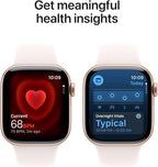 Apple Watch Series 11 [GPS 42mm] Smartwatch with Rose Gold Aluminium Case with Light Blush Sport Band - S/M. Sleep Score, Fitness Tracker, Health Monitoring with AppleCare+ (2 Years) - Image 4
