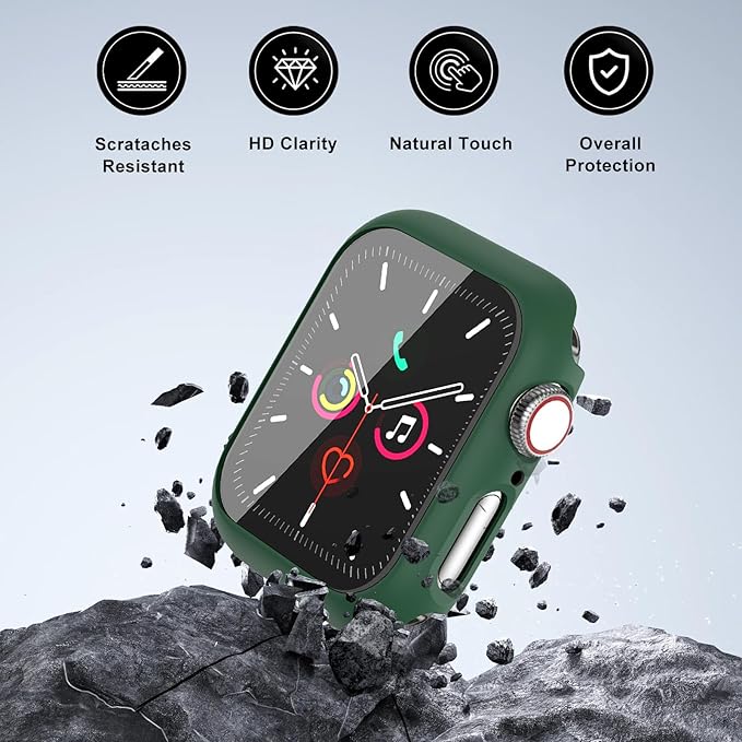 Hard Case for Apple Watch Series 10 Series 11 [2025] 46mm Screen Protector,Built-in Full Tempered Glass [Touch Sensitive] Slim Bumper Protective Cover iWatch S10 S11 Accessories - Image 3