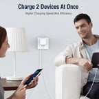 Retractable Charger for iPhone, 35W PD Fast Charger Block with Retractable Cable (31.5 inch) and Type C Ports, Portable Charger Adapter for iPhone 14/13 Pro Max/iPad/AirPods - Image 4