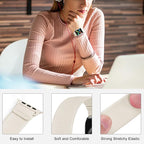 Stretchy Nylon Solo Loop Bands Compatible with Apple Watch 38mm 40mm 41mm 42mm 44mm 45mm 46mm 49mm Ultra 2 iWatch Series 11 10 9 8 7 SE 6 5 4 3 2 1 Strap,Sport Elastic Braided Women Men - Image 3