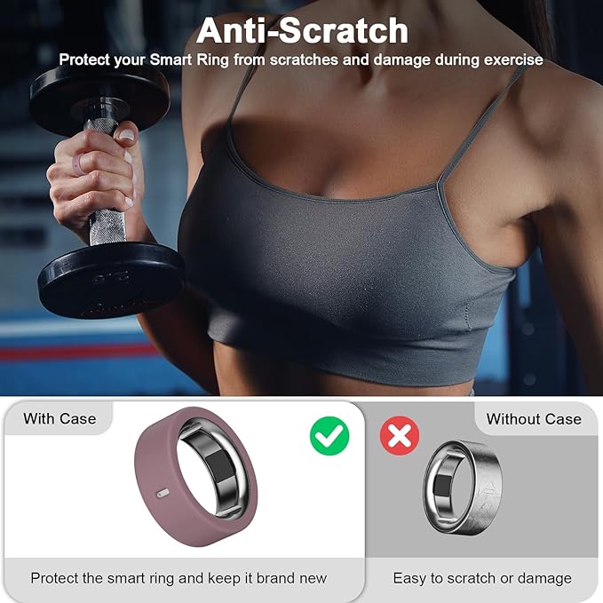8 Pack Ultra-Thin Cover Compatible with Oura Ring Gen 4/4 Ceramic/Gen 3 Horizon/Heritage/Ultrahuman, Support Charging with Cover on, Anti-Scratch Elastic Silicone Rings Protector Accessories Men Women - Image 4
