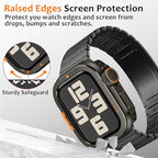 Amizee Metal Case Compatible with Apple Watch SE 3/2/1 Series 6/5/4 44mm Case with Back Cover, Rugged Protective Bumper Cover for iWatch 44mm, Graphite - Image 4