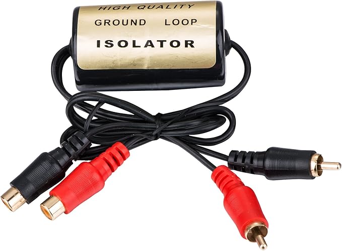 Ground Loop Noise Isolator, Amplifier Noise Filter for Car Audio Home Stereo, Feedback Loop Isolator, Car Stereo Noise Suppressor Reducer Alternator, Eliminate Buzzing Noise in Audio 20A - Image 2