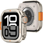 Amizee Metal Case Compatible with Apple Watch Series 11/10 46mm Case with Back Cover, Rugged Protective Bumper Cover for iWatch 46mm, Titanium by Amizee