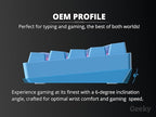 Geeky GK61 SE 60% | Mechanical Gaming Keyboard | 61 Keys Multi Color RGB LED Backlit for PC/Mac Gamer | ANSI US American Layout (Blue, Mechanical Red) - Image 7