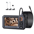 Endoscope Camera with Light, Inspection Borescope Camera with 4.3" IPS Screen, 1920P HD with 8 LED Lights, 16.5FT Semi-Rigid Cord Bore Scope, IP67 Waterproof Endoscope for Sewer, Dual Lens(Orange) - Image 4