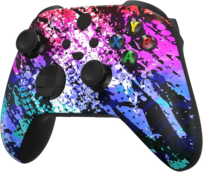 Custom Controllerzz Wireless Controller for Microsoft Xbox Series X/S & Xbox One - Custom Soft Touch Feel - Custom Series X/S Controller (X/S Digital Mirage) - Image 3