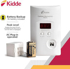 Kidde Carbon Monoxide Detector, Plug In Wall with 9-Volt Battery Backup, Digital LED Display - 6 Pack - Image 2
