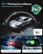 BOTSLAB 4K Dash Cam Front and Rear, 64GB SD Card Included, 170° Ultra Wide 4K+2K Dashcam with ADAS, Night Vision, 24/7 Parking Mode, IMX415 STARVIS Sensor, WDR, 5.8GHz WiFi,Built-in GPS,Loop Recording - Image 7