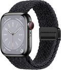Qimela Sport Loop Compatible with Apple Watch Band 38mm 40mm 41mm 42mm 44mm 45mm 46mm 49mm for Women Men,Magnetic Strap Stretchy Braided Wristband for iWatch Series 11 10 9 8 7 6 5 4 SE Ultra 3 2 1 by QIMELA
