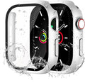 Waterproof Case for Apple Watch Series 10 Series 11 46mm Built-in Tempered Glass Screen Protector,[Slim Guard PC Bumper] [Touch Sensitive] Full Protective Face Cover Compatible iWatch Accessories by idudu