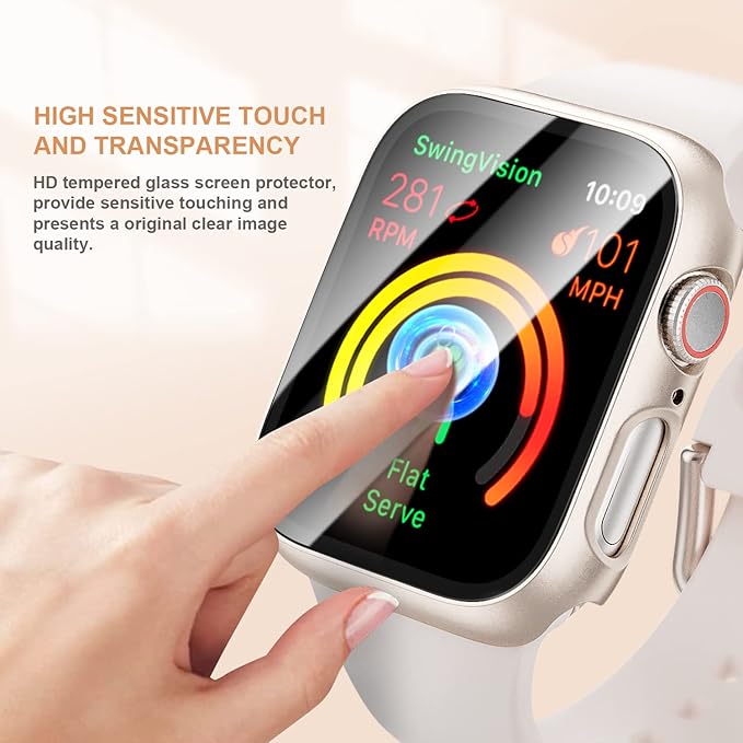 16 Pack Hard PC Case for Apple Watch 38mm Series 3 2 with Tempered Glass Screen Protector, Ultra-Thin Scratch Resistant Bumper Protective Cover for iWatch Accessories - Image 2