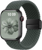 Braided Stretchy Band Compatible with Apple Watch Bands 38mm 40mm 41mm 42mm 46mm 44mm 45mm 49mm for Women Men, Nylon Sport Strap Solo Loop for iWatch bands Series SE 11 10 9 8 7 6 5 4 3 Ultra 3 2 1 by SuperNaNa