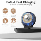 Apple Watch Charger Foldable Magnetic Charging Dock, Wireless Fast Watch Charger Stand with Charging Cable, Compatible with Apple Watch 11 10 9 8 7 6 5 4 3 2/Ultra 2 1, Support Nightstand Mode - Image 5