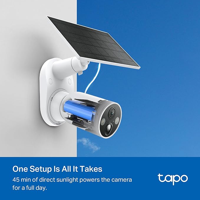 Tapo MagCam 2K+ Outdoor Wireless Security Camera - Battery Power with Solar Charging, Magnetic Mount, Person/Vehicle Detection, Subscription-Free Local Storage or Optional Cloud, Works with Alexa - Image 4
