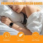Magnetic Braided Stretchy Loop - Compatible with Apple Watch Band 42mm 46mm 40mm 41mm 44mm 45mm 38mm Ultra 3/2 49mm Women Men,Elastic Woven Fabric Nylon Strap for iWatch 11 10 9 8 7 6 5 4 3 SE Ultra - Image 5