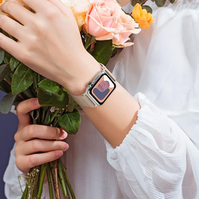 Stretchy Nylon Solo Loop Bands Compatible with Apple Watch 38mm 40mm 41mm 42mm 44mm 45mm 46mm 49mm Ultra 2 iWatch Series 11 10 9 8 7 SE 6 5 4 3 2 1 Strap,Sport Elastic Braided Women Men - Image 8