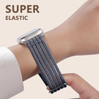 Braided Stretchy Band Compatible with Apple Watch Bands 38mm 40mm 41mm 42mm 44mm 45mm 46mm 49mm for Women Men, Adjustable Nylon Solo Loop Elastic Straps for iWatch Series 10 9 8 7 6 5 4 3 2 1 SE Ultra - Image 4
