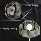 SUPLINK Stainless Steel Case&Nylon Band Compatible with Apple Watch Band 38mm 40mm 41mm 42mm 44mm 45mm 46mm 49mm,Rugged Metal Cover Adjustable Strap for iWatch Series 10 9 8 7 6 5 4 3 2 1 SE Ultra Men - Image 4