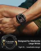 Rugged Bumper band with Case For apple watch ultra 3 2 1 49MM（1-second quick installation） - Shockproof & Scratch Resistant Compatible with iWatch Ultra 3/2/1 Men Gifts - Image 5