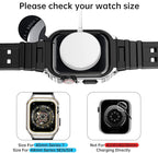 SUPLINK Stainless Steel Case and Band Compatible with Apple Watch Bands 45mm, Rugged Protective Bumper Metal Case Cover and TPU Band for iWatch Apple Watch Series 9 8 7 Men (Silver/Gold) - Image 6