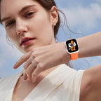 Sport Band Compatible with Apple Watch 38mm 40mm 41mm 42mm 44mm 45mm 46mm 49mm, Replacement Soft Silicone Strap Wristbands for iWatch Series 11/10/9/8/7/6/5/4/3/2/1 Ultra SE Women Men, Orange - Image 5
