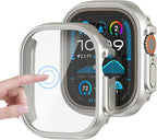 [2 Pack Case for Apple Watch Ultra 2/Ultra Screen Protector 49mm Accessories Built-in HD Tempered Glass Full Protective Hard PC Bumper Lightweight 2 in 1 Cover Compatible iWatch by Unknown