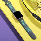 Lerobo Sport Bands Compatible with Apple Watch Band Series 9 45mm Series 11 10 46mm SE 3 2 44mm 42mm 49mm Ultra 2,Compatible for iWatch Series 8 7 6 5 4 3 2 1 SE Women Men,Soft Silicone Band Air Hole - Image 7