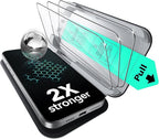 ESR 3 Pack for iPhone 16/iPhone 15 Screen Protector, Military Grade Shatterproof, 9H Hardness, Full Coverage Tempered Glass with UltraFit Tray by ESR
