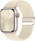 Braided Stretchy Band Compatible with Apple Watch Bands 38mm 40mm 41mm 42mm 44mm 45mm 46mm 49mm Women Men, Soft Nylon Solo Loop Magnetic Sport Strap for iWatch Series 11 10 9 8 7 6 5 4 3 2 1 SE Ultra by Unknown