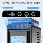 COWSAR Ice Maker Countertop, Portable Ice Machine with External Water Tank, 8 Cubes in 6 Mins, 26 lbs/24Hrs, Self-Cleaning Quiet Compact Commercial Ice Makers for Home, RV, Camping, Black - Image 4