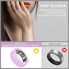 Ring Cover for Oura Ring Gen 4/ Gen 3, Anti-Scratch Elastic Silicone Oura Ring Case Protector for Men Women Working Out Gym (10Collors-9, S (6/7/8/9/10)) - Image 3