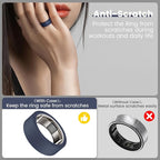 Ring Cover for Oura Ring Gen 4/ Gen 3, Anti-Scratch Elastic Silicone Oura Ring Case Protector for Men Women Working Out Gym (10Collors-6, S (6/7/8/9/10)) - Image 3
