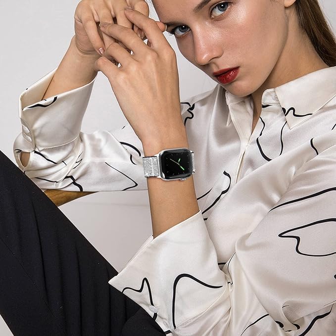 Stretchy Nylon Solo Loop Bands Compatible with Apple Watch 38mm 40mm 41mm 42mm 44mm 45mm 46mm 49mm Ultra 2 iWatch Series 11 10 9 8 7 SE 6 5 4 3 2 1 Strap,Sport Elastic Braided Women Men - Image 5