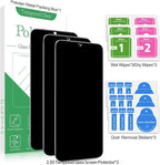Pokolan [3 Pack Privacy Screen Protector for Samsung Galaxy S25 Plus, Anti Spy Private Tempered Glass Film, Fingerprint Unlocking, Case Friendly, 9H Hardness - Image 6