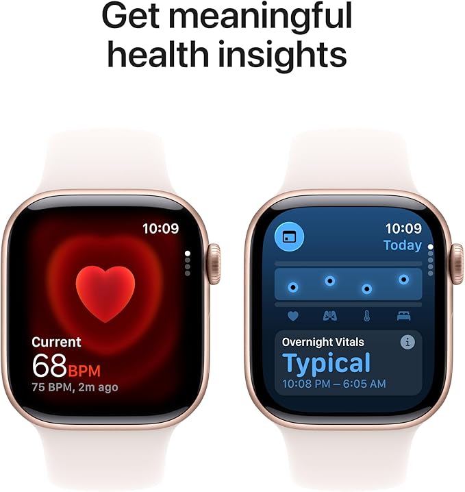 Apple Watch Series 11 [GPS + Cellular 42mm] Smartwatch with Rose Gold Aluminum Case w Light Blush Sport Band - S/M. Sleep Score, Fitness Tracker, Health Monitoring, Always-On Display, Water Resistant - Image 5