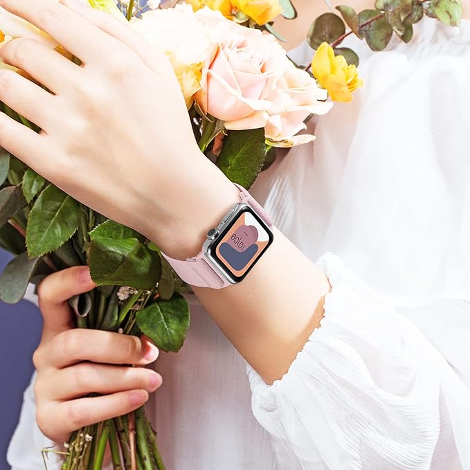 Stretchy Nylon Solo Loop Bands Compatible with Apple Watch 38mm 40mm 41mm 42mm 44mm 45mm 46mm 49mm Ultra 2 iWatch Series 11 10 9 8 7 SE 6 5 4 3 2 1 Strap,Sport Elastic Braided Women Men - Image 5