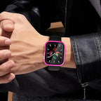 Hard Case for Apple Watch Series 9 Series 7 8 45mm [Full Protection], Built-in Screen Protector [Touch Sensitive] Slim Bumper Cover for iWatch S9/S8/S7 Accessories 45mm, Rose Red - Image 6