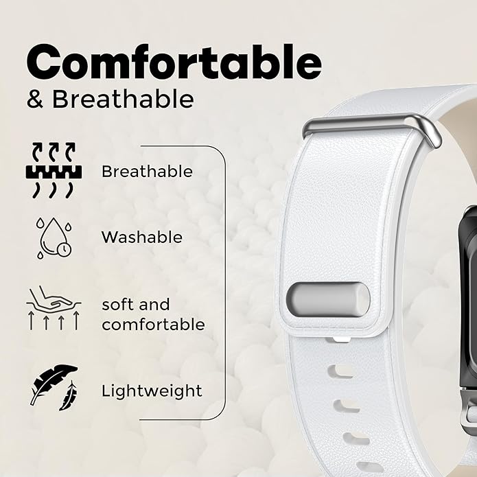 DADO Luxe Tapered Leather Replacement Band Compatible with WHOOP 5.0, One, Peak, and Life Fitness Tracker – Durable & Comfortable | Not for Whoop Gen 4 - Image 2