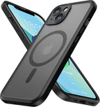 ImpactStrong Magnetic Guard Designed for iPhone 13 Case [Camera Protection] [Military Grade Drop Tested] [Compatible with MagSafe] Slim Translucent Matte Phone Case (6.1") - Black by IMPACTSTRONG