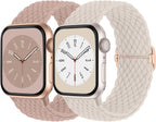 Braided Solo Loop Compatible with Apple Watch Band 38mm 40mm 41mm 42mm 44mm 45mm 46mm 49mm Women Men, Adjustable Stretchy Bands Elastic Sport Strap for iWatch Series 11 10 9 8 7 6 5 4 3 2 SE Ultra 3 2 by Butifacion