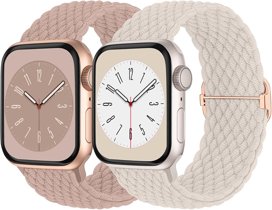 Braided Solo Loop Compatible with Apple Watch Band 38mm 40mm 41mm 42mm 44mm 45mm 46mm 49mm Women Men, Adjustable Stretchy Bands Elastic Sport Strap for iWatch Series 11 10 9 8 7 6 5 4 3 2 SE Ultra 3 2 by Butifacion